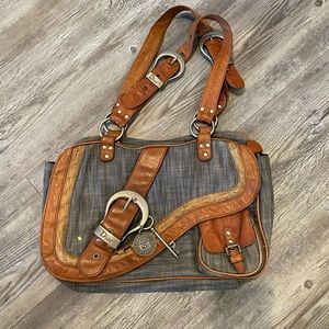 Vintage Dior Gaucho Saddle Bag!!